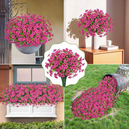 20 Bundles Fuchsia Eucalyptus UV Resistant Garden Porch