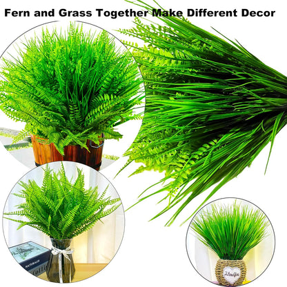 22 bundles Artificial Plants Outdoor Resistant UV Greenery