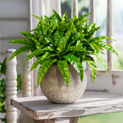 4 pcs Artificial Bird Nest Fern Stems Greenery