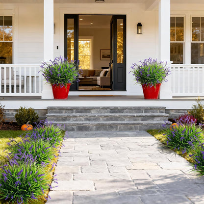 12 bundles Artificial Lavender Flowers Monkey Grass Home