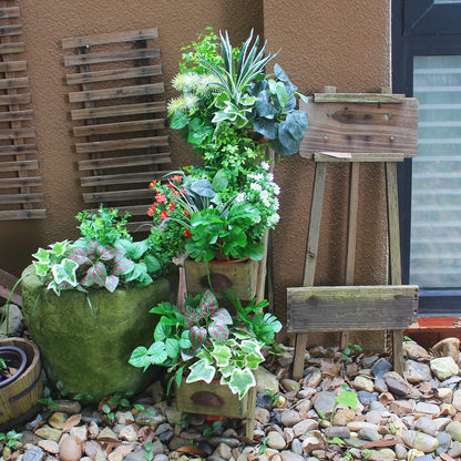 25 pcs Artificial Boxwood Stems Resistant Greenery UV