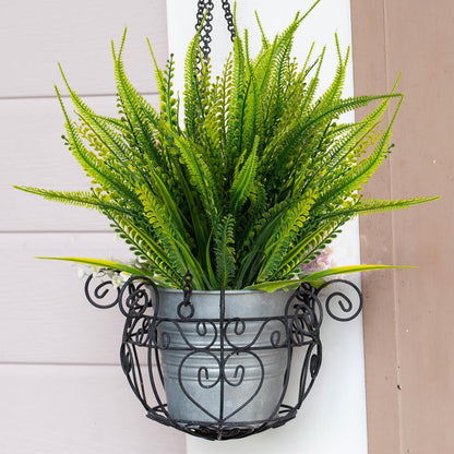12 bundles Artificial Boston Ferns Flowers Home Kitchen