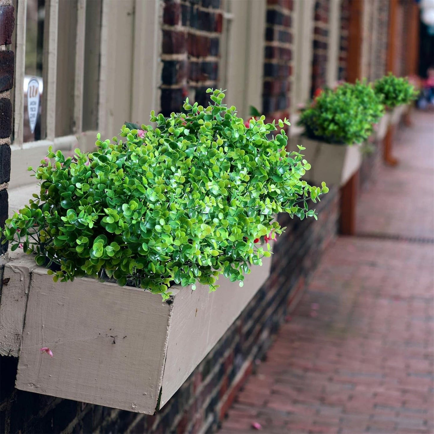 18 pcs Outdoor Artificial Plants Resistant Greenery UV