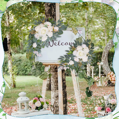 2 pack Wedding Arch Decorations Reusable Artificial Hanging