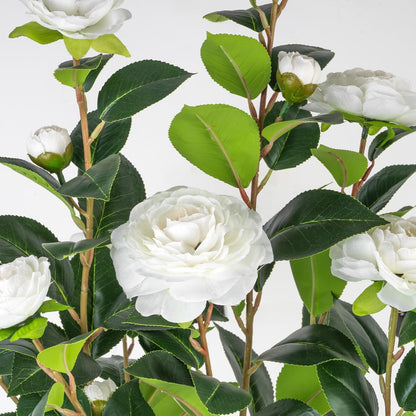 2 pack 3 ft Artificial Camellia Trees Pot