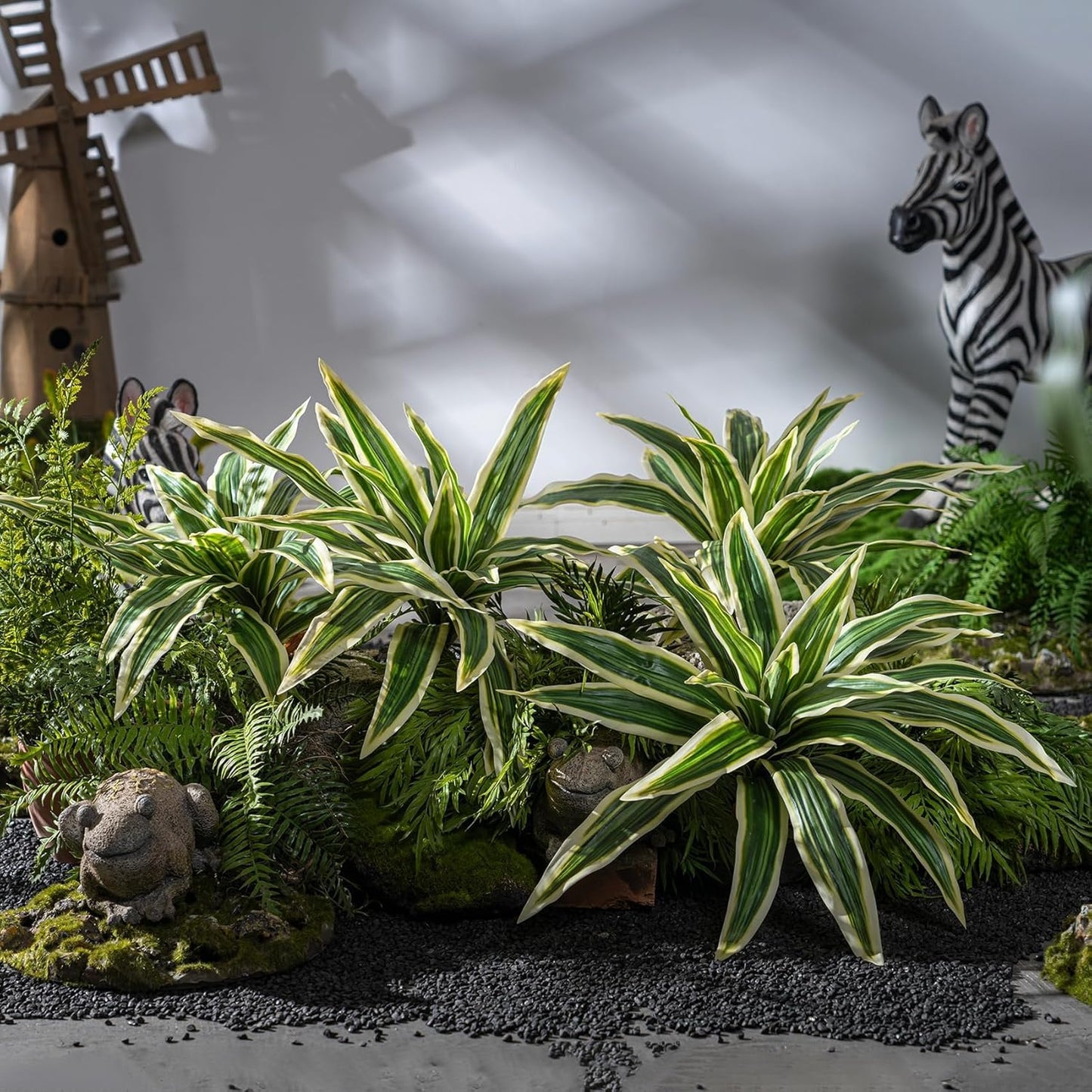 4 pcs Artificial Dracaena Stems Greenery Branches Home