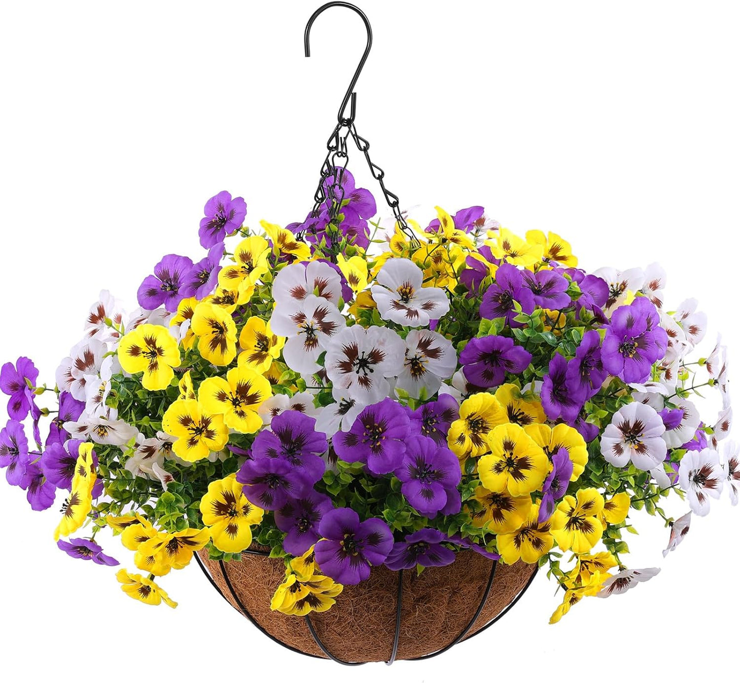 12 pcs Artificial Pansy Flowers Home Kitchen Decor