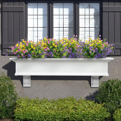 24 pcs Artificial Outdoor Flowers Resistant Daisy UV