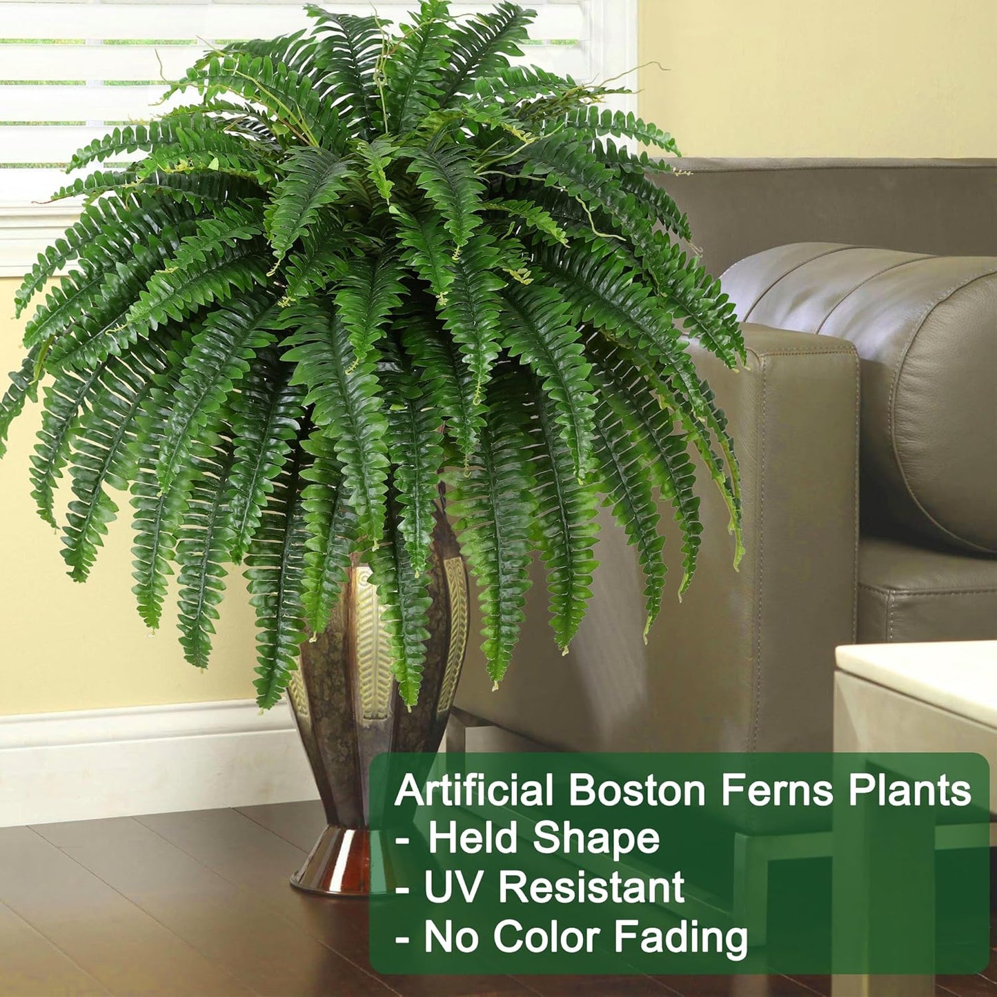 43 inch Large Artificial Boston Fern Bush Home