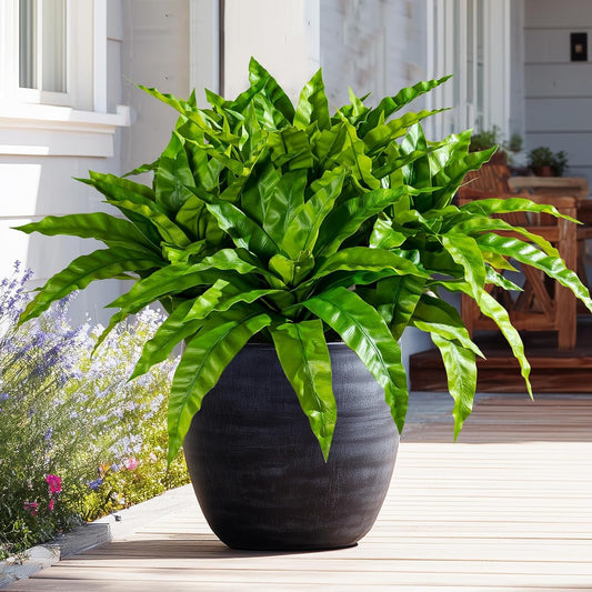 4 pcs Artificial Bird Nest Fern Stems Greenery