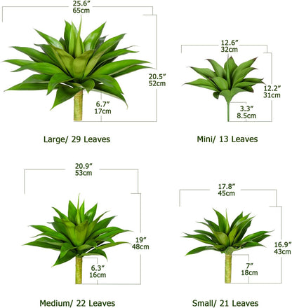 2 pack 28 inch Artificial Agave Plants Large