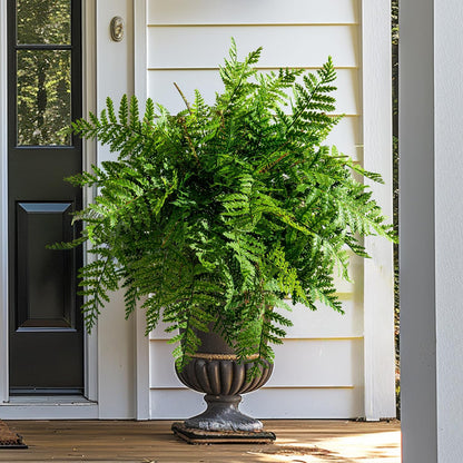 4 pcs Artificial Boston Ferns Resistant Large UV