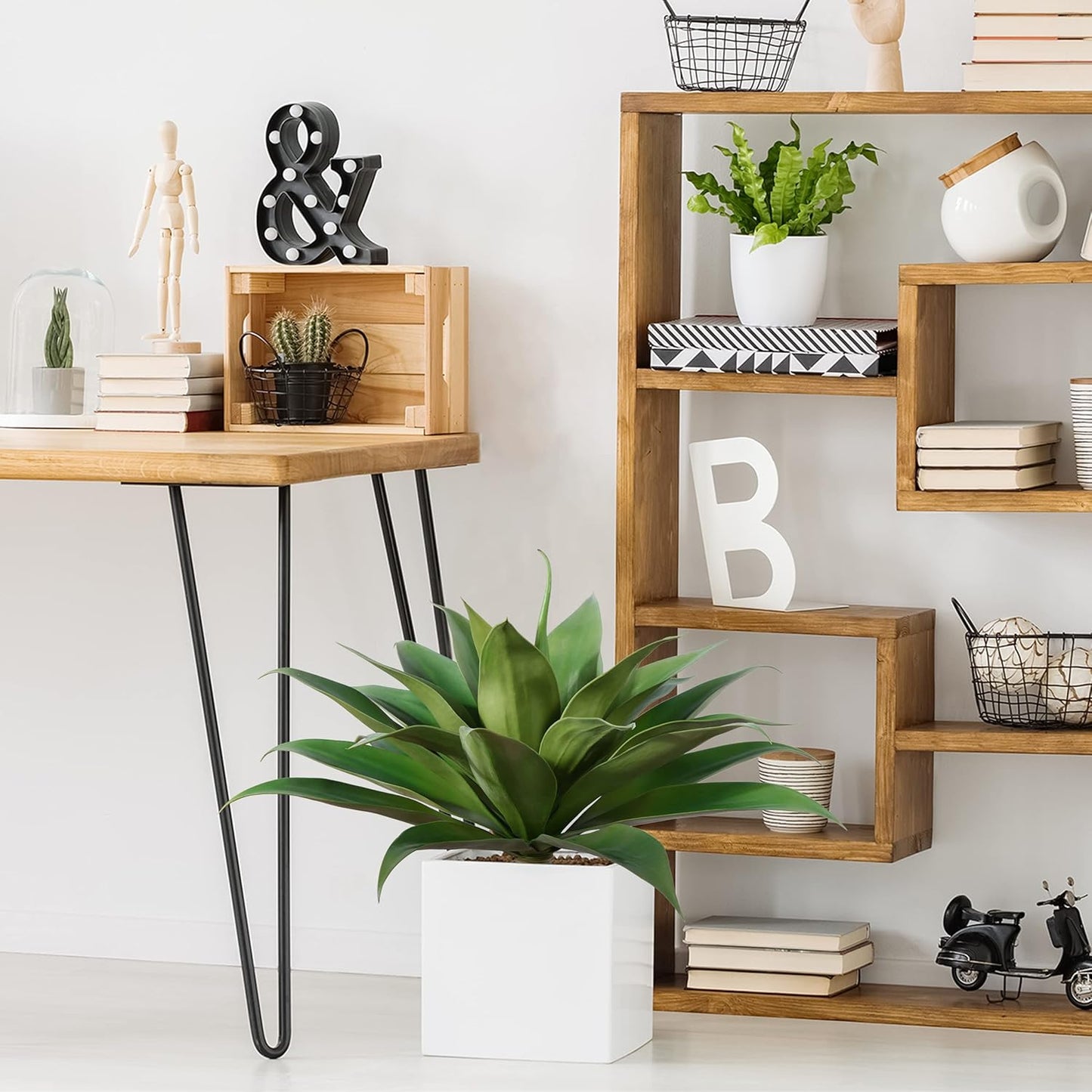 28 inch Large Artificial Agave Succulent Plant Greenery