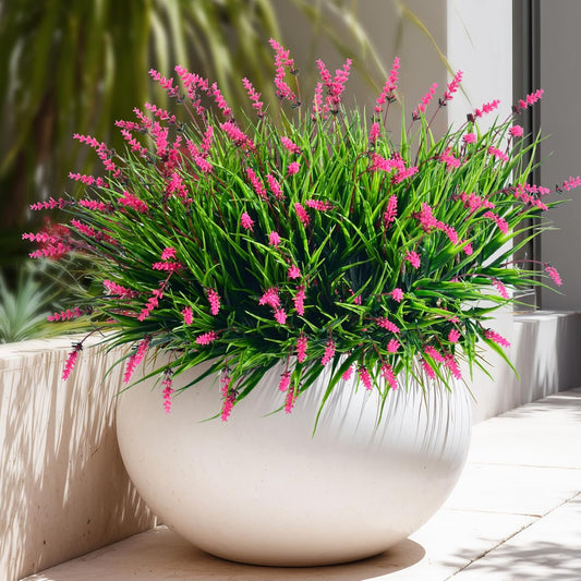 12 bundles Artificial Lavender Flowers Monkey Grass Home