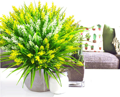 20 pcs Artificial Plants Outdoor Flowers Resistant UV