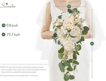 9.8 inch Serwalin Wedding Bouquets Home Kitchen Artificial