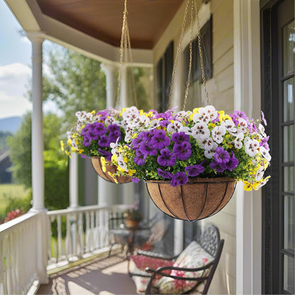 12 pcs Artificial Pansy Flowers Home Kitchen Decor