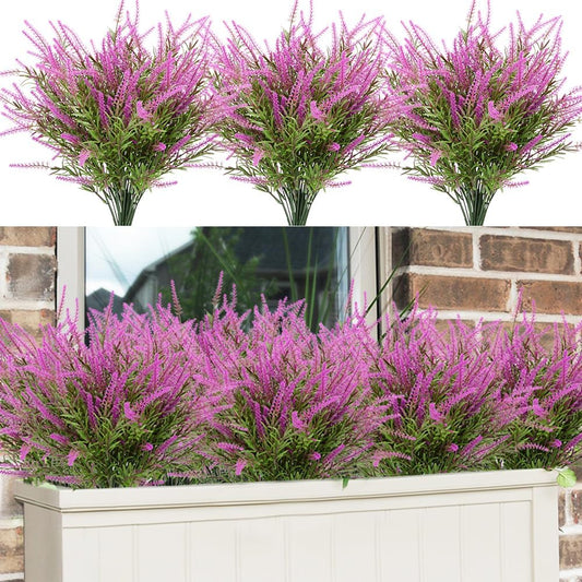 12 Bundles Outdoor Lavender Plants UV Resistant Porch