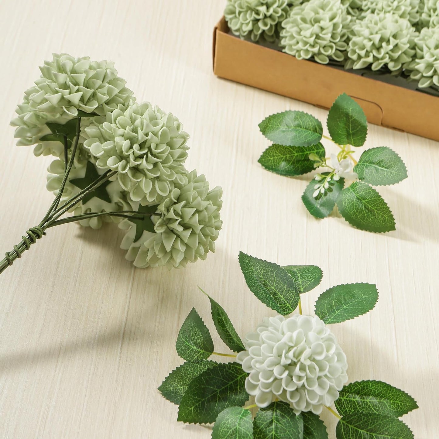 50 Pcs Silk Rose Stems Bouquet Wedding Centerpiece