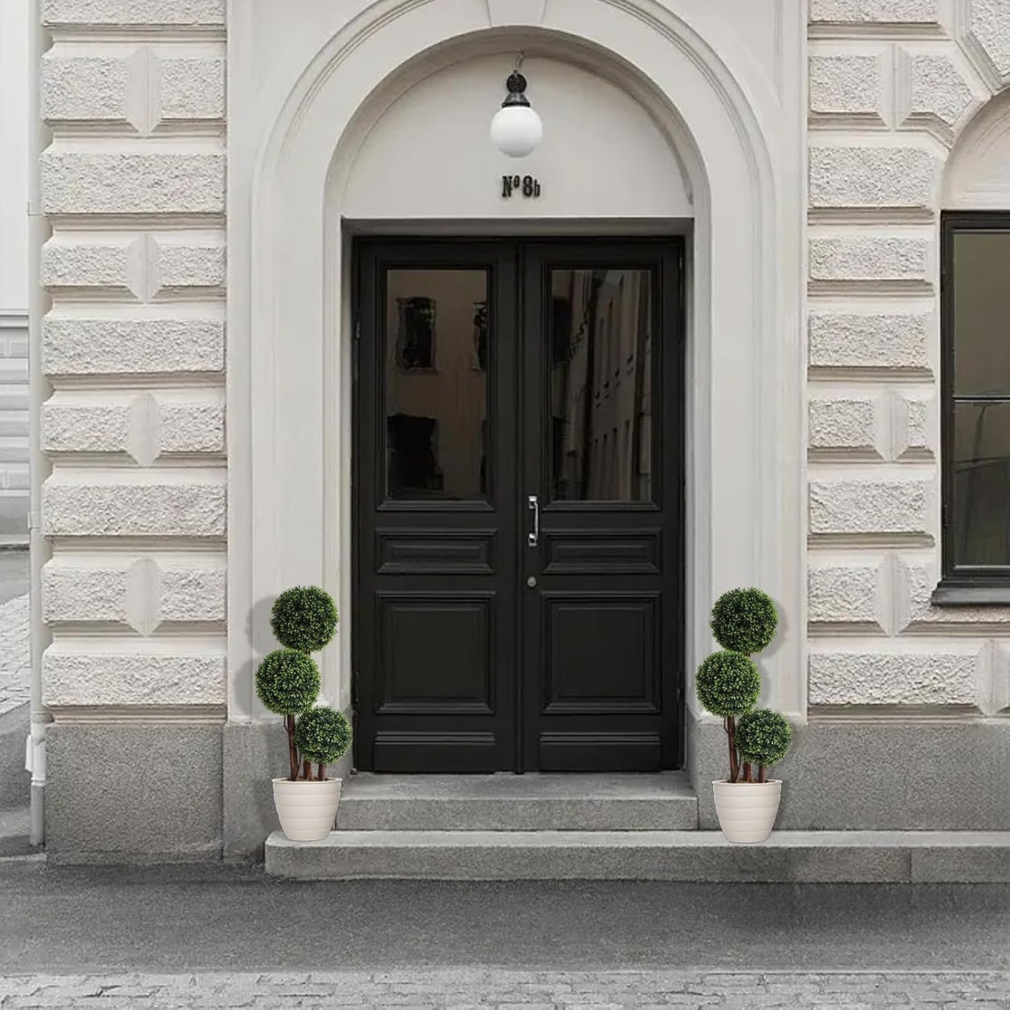 3 ft Artificial Triple Ball Boxwood Topiary Trees