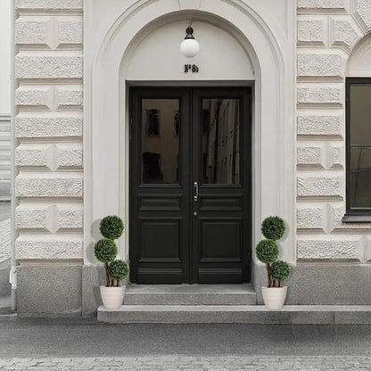 3 ft Artificial Triple Ball Boxwood Topiary Trees