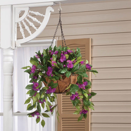 Oakridge Fully Assembled Impatiens Hanging Basket Large Artificial