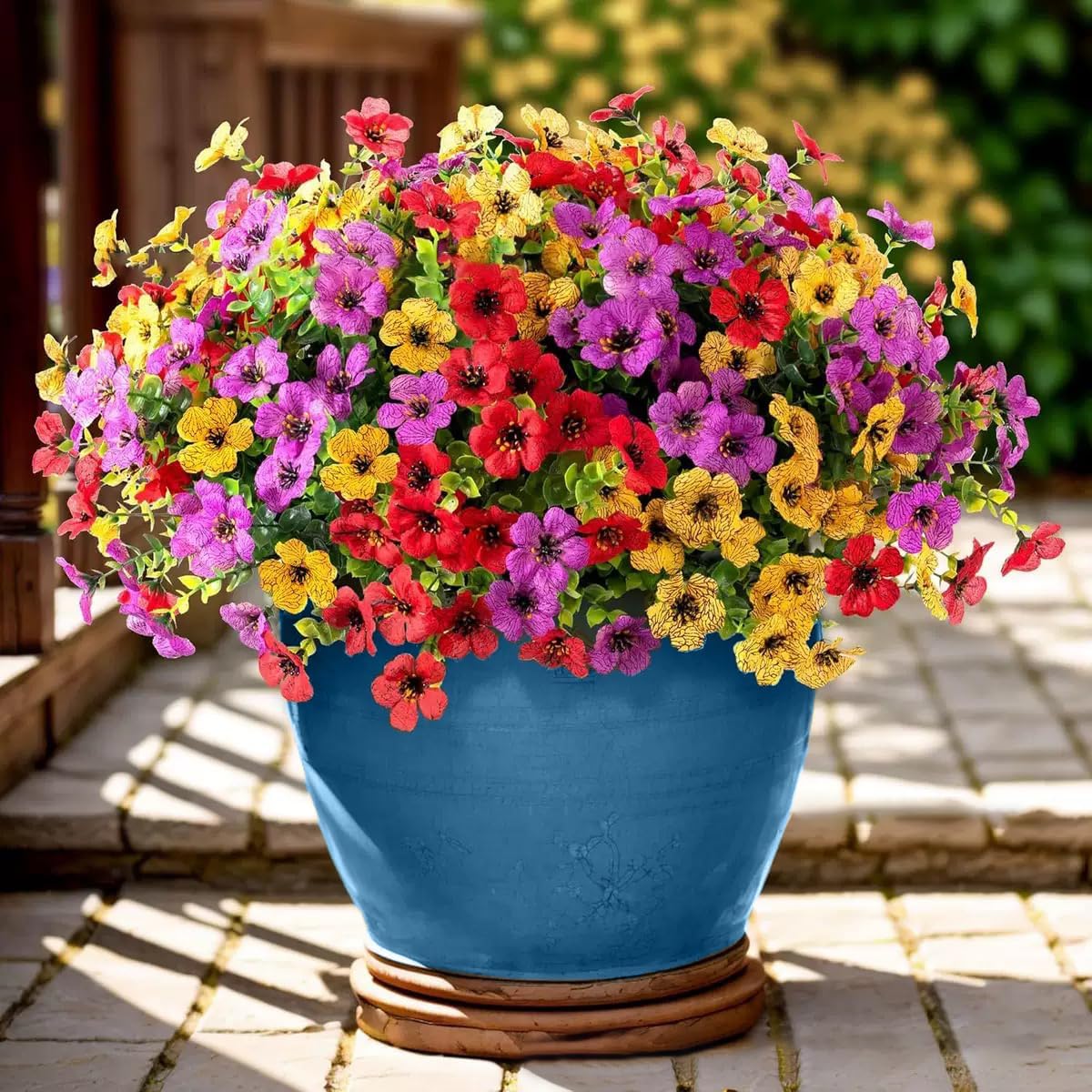 14 pcs Artificial Silk Flowers Plastic Plants Rose