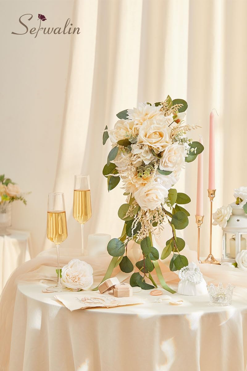 9.8 inch Serwalin Wedding Bouquets Home Kitchen Artificial