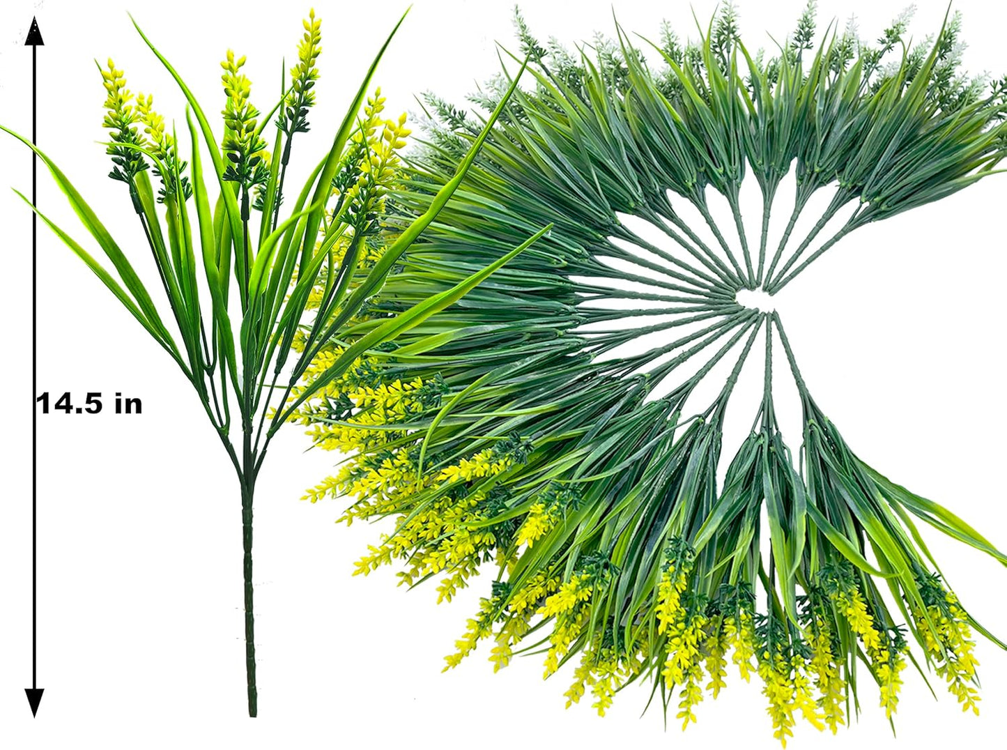 20 pcs Artificial Plants Outdoor Flowers Resistant UV