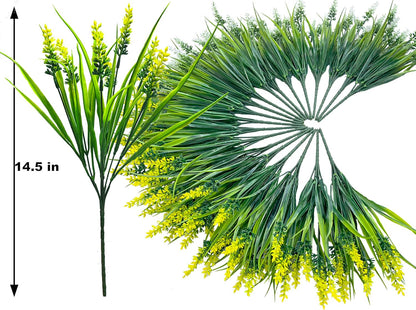 20 pcs Artificial Plants Outdoor Flowers Resistant UV