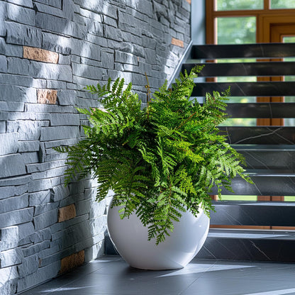 4 pcs Artificial Boston Ferns Resistant Large UV