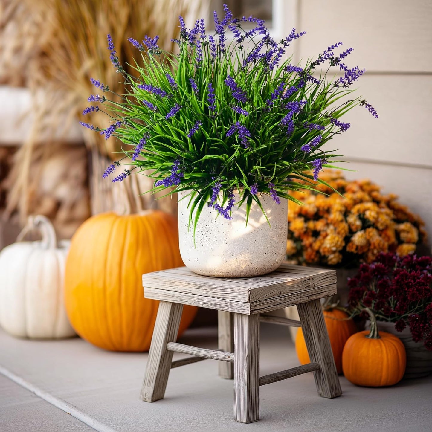 12 bundles Artificial Lavender Flowers Monkey Grass Home