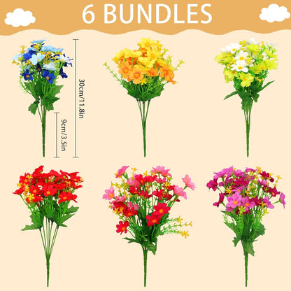 Fumwase Artificial Silk Flowers Decor Indoor Outdoor Holiday