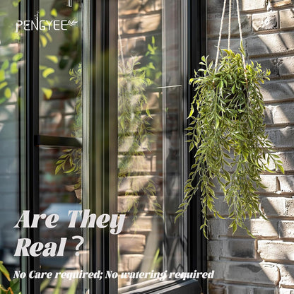 3 pack 20 inch Artificial Hanging Plants Dried