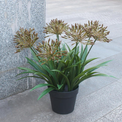 8 bundles 18.9 inch Large Artificial Agapanthus Flowers