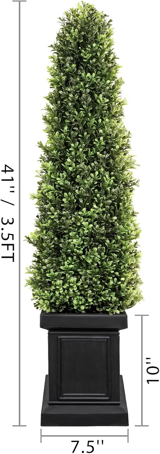 3.5 ft Boxwood Outdoor Topiary Set Tall Topiaries