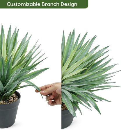 15 inch Large Artificial Agave Plant Leaves Home