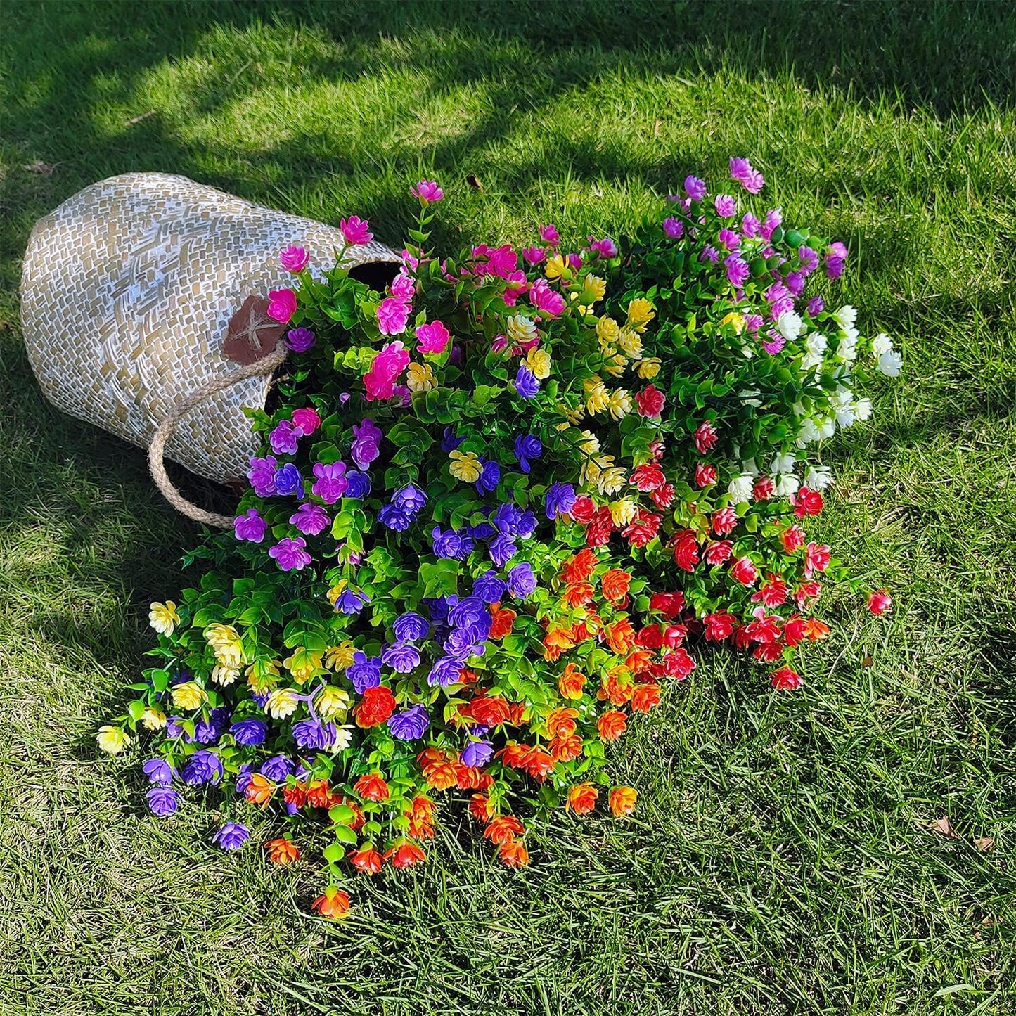 21 Bundles PE Plants UV Resistant Porch Garden