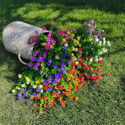 21 Bundles PE Plants UV Resistant Porch Garden