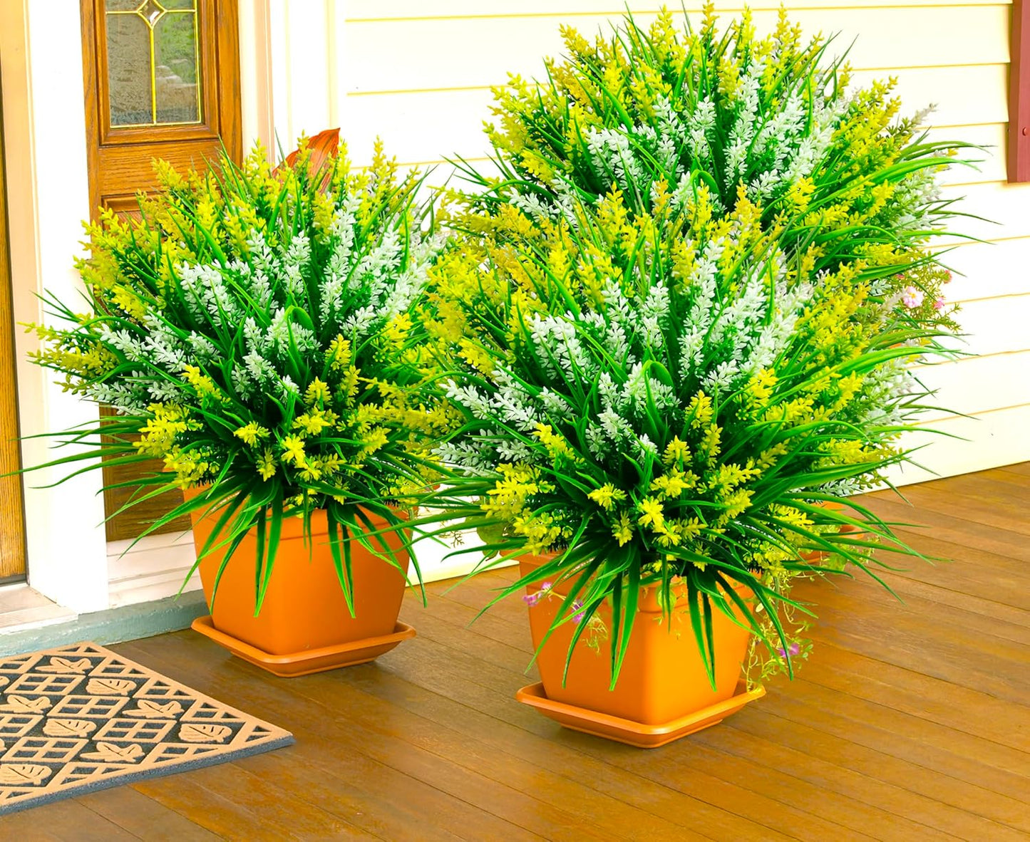 20 pcs Artificial Plants Outdoor Flowers Resistant UV
