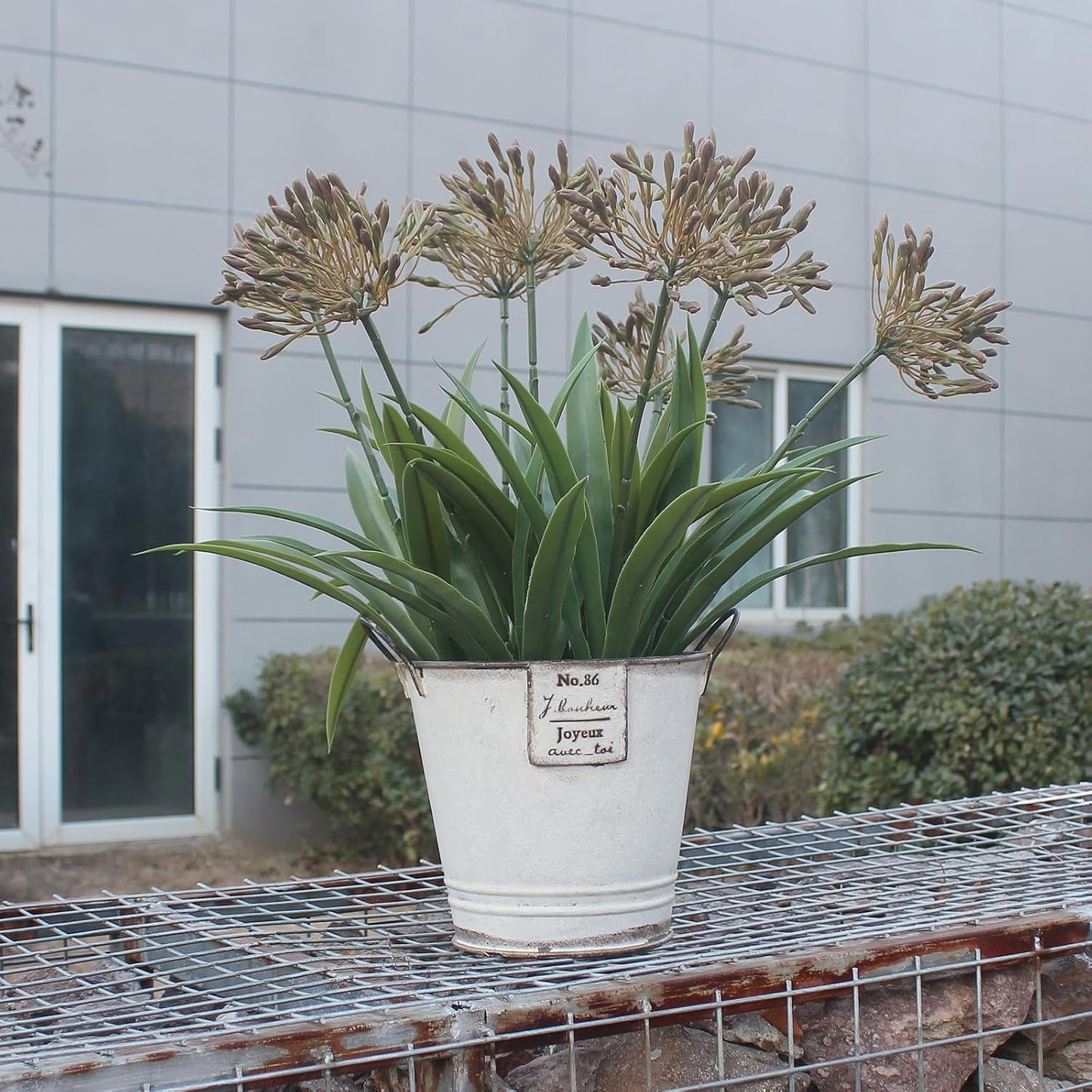 8 bundles 18.9 inch Large Artificial Agapanthus Flowers