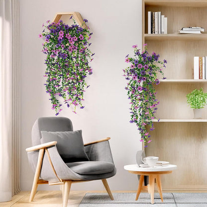 2 pcs Artificial Hanging Flowers Eucalyptus Leaves Home