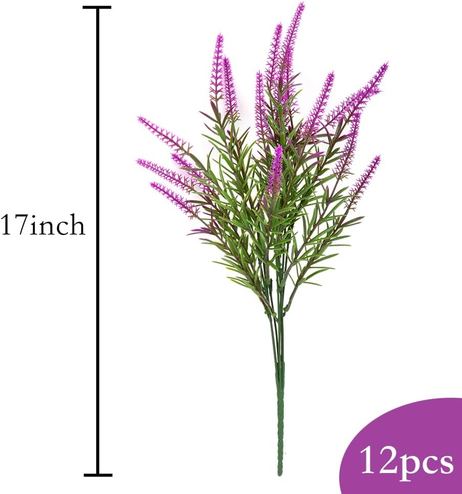12 Bundles Outdoor Lavender Plants UV Resistant Porch