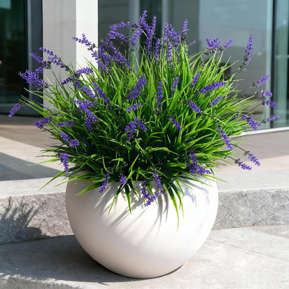 12 bundles Artificial Lavender Flowers Monkey Grass Home