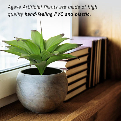 2 pack Artificial Agave Plants Resistant Succulents UV