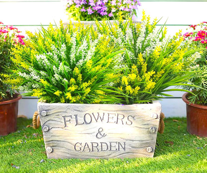 20 pcs Artificial Plants Outdoor Flowers Resistant UV