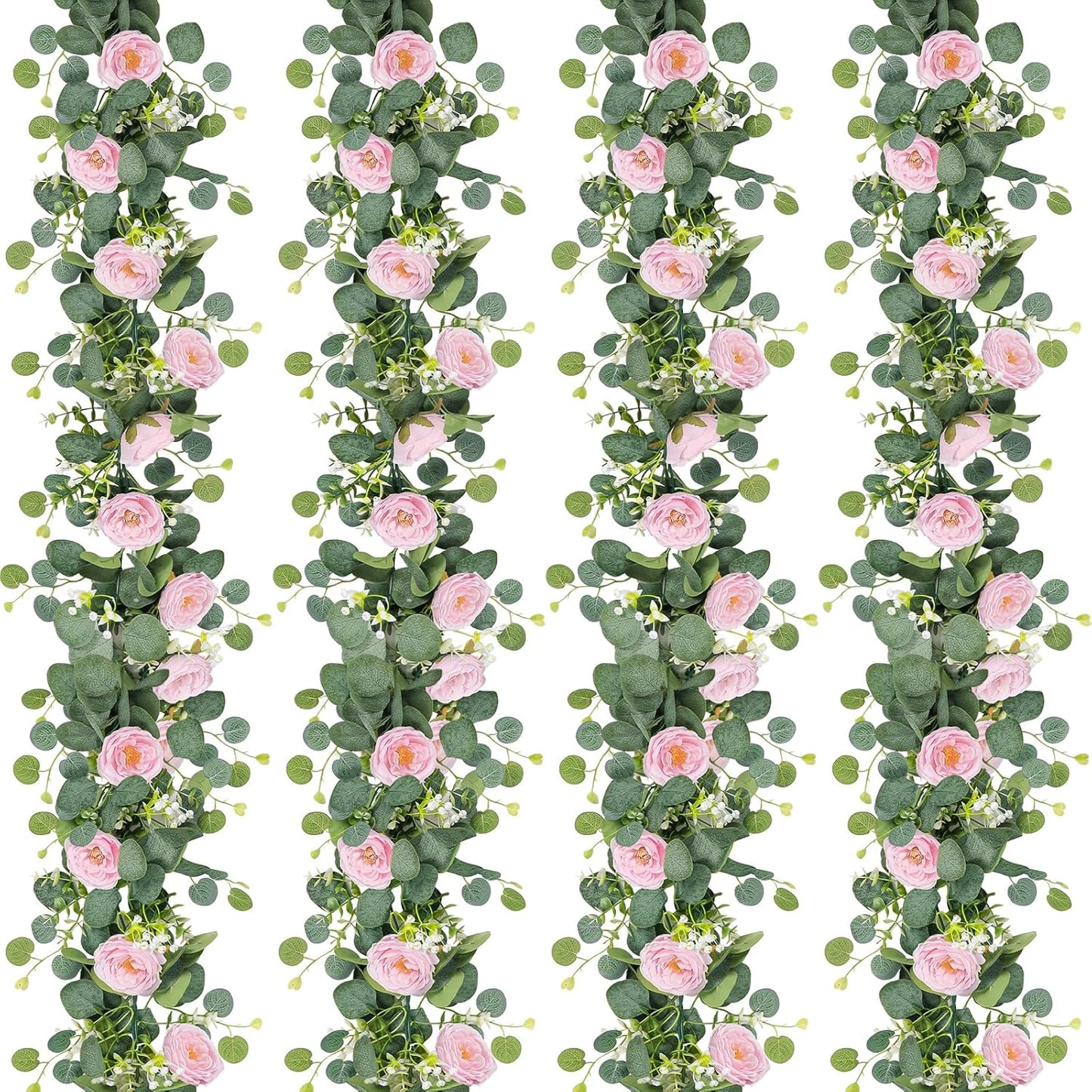 2 pack 13 ft Tochgreen Artificial Eucalyptus Flower