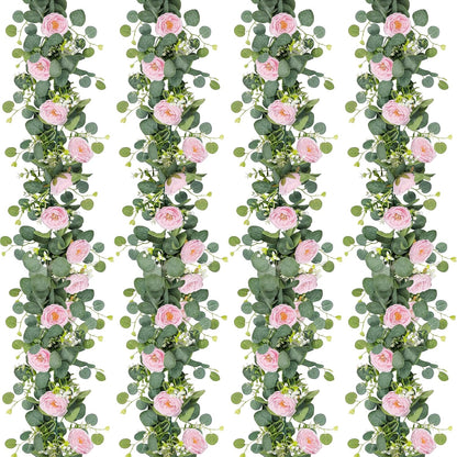 2 pack 13 ft Tochgreen Artificial Eucalyptus Flower