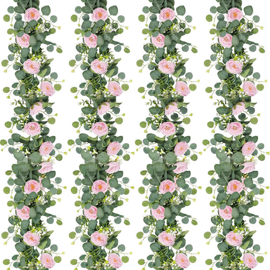2 pack 13 ft Tochgreen Artificial Eucalyptus Flower