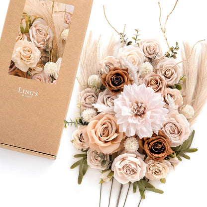 Ling Moment Flowers Box Artificial Greenery Stems Foam